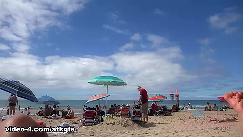 You Hit The Beach With Emily, And She Flashes You - ATKGirlfriends