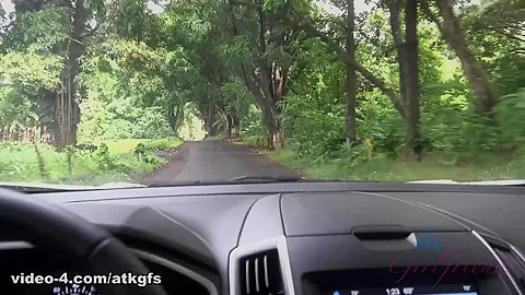 Carmen Visits The Waterfall, And Blows You In The Car - ATKGirlfriends