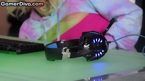 Doggystyled gaming bae fucked hardcore by big white dick