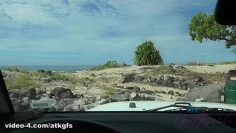 Emily Has Fun Flashing You At The Beach - ATKGirlfriends