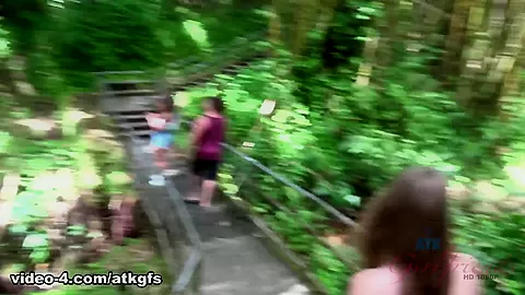 You Take Ashley To The Waterfall, Then Cum On Her Face - ATKGirlfriends