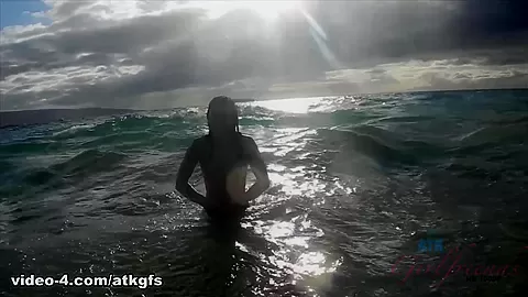 Sadie Hits The Nude Beach And Has A Blast - ATKGirlfriends