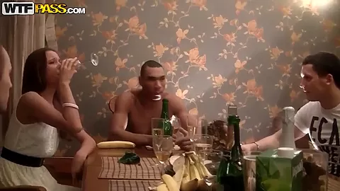A bunch of crazy college get plastered