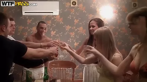 A bunch of crazy college get plastered