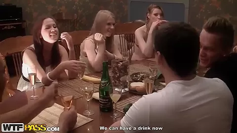 A bunch of crazy college get plastered