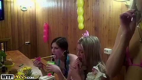 Angel & Cofi & Dulsineya & Tanata & Yuki in guys with big dicks fuck cute college chicks