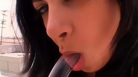 Lesbian vibrator party on the rooftop