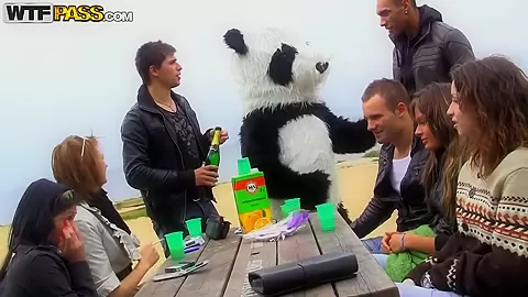 Great sex party with filthy college babes