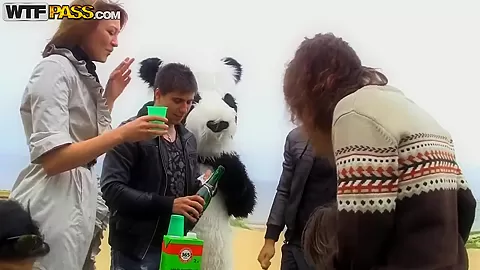 Great sex party with filthy college babes