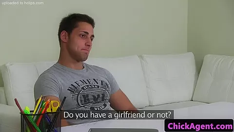 Real european casting sex with a petite agent