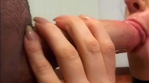 MILF deepthroating a big dick