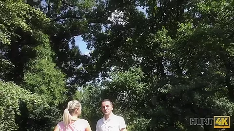 HUNT4K. Smart pickup in the park causes sex with teen 18+