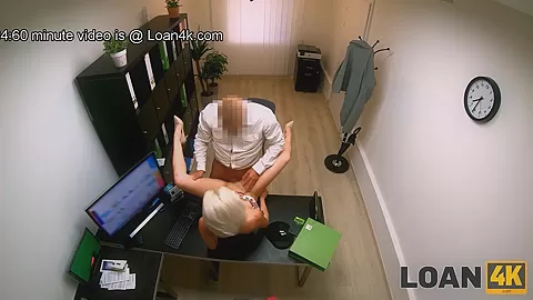 LOAN4K. MILF tempts lender and succeeds being nailed by him in office