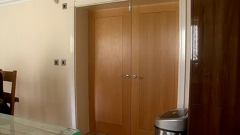 Horny big ass MILF fucked and creampied in the kitchen