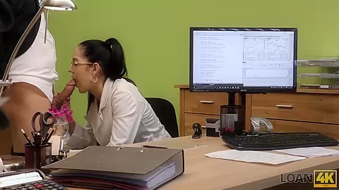 LOAN4K. Future rock star gets a lot of money for sex with loan agent