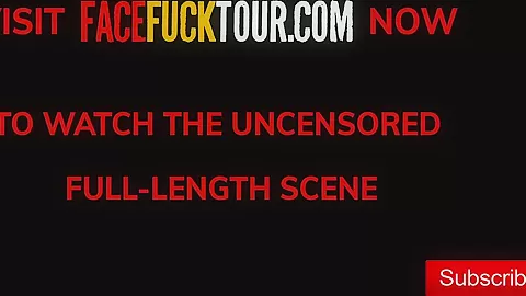 Blonde Submissive Whore Drips Cum While Throat Fucked