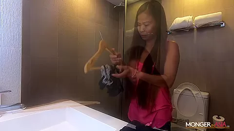 Filipina maid agrees to bang her new boss