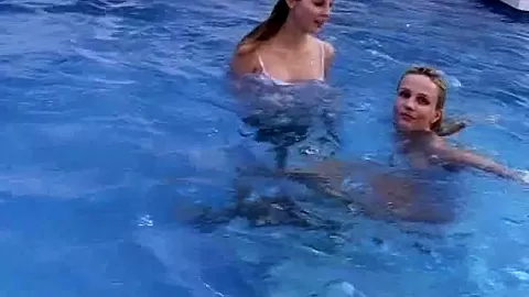 Busty young lesbians toy twats