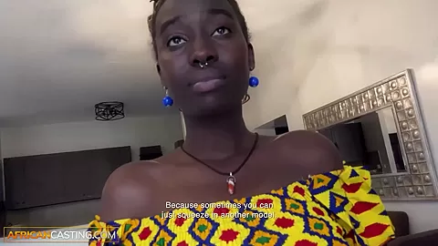 Tall Black Amateur Babe Shags Big Cock Fake Agent - AfricanCasting