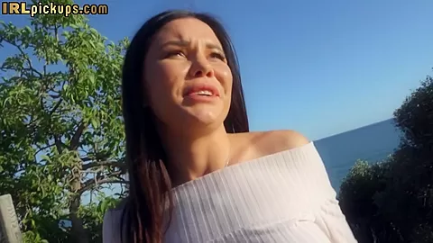 POV outdoor casting fuck with big boobed busty babe