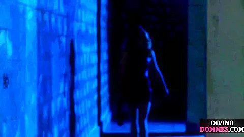 Femdom busty big boobed nurse teasing her chastity sub