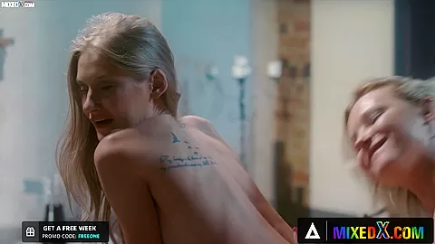 MIXEDX - Two Beautiful Orphan And Religious Girls Taste Sin And Pleasure
