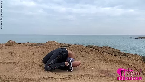 Contortionist Bends Outdoor At The Lake - Watch4Fetish
