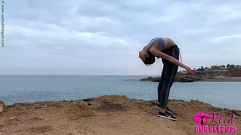 Contortionist Bends Outdoor At The Lake - Watch4Fetish