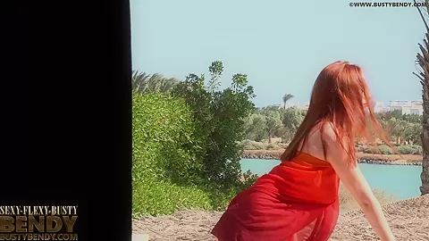 Stretching My Flexible Body On The Balcony - Watch4Fetish