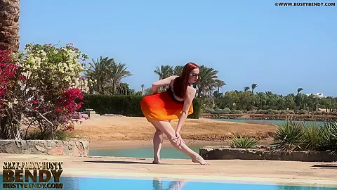 Elegnant Flexi Lady In Zentai Boysuit - Watch4Fetish