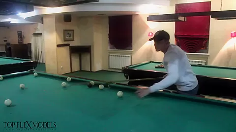 Flexibility On Pool Table - Watch4Fetish