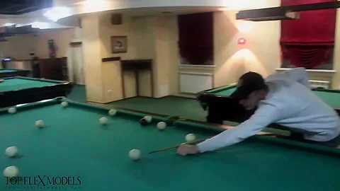 Flexibility On Pool Table - Watch4Fetish