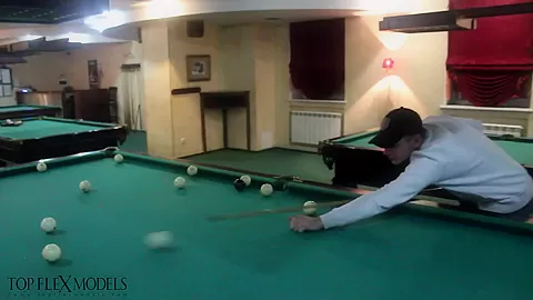 Flexibility On Pool Table - Watch4Fetish