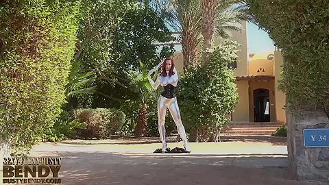Brunette Bending Erotically In The Hot Egyptian - Watch4Fetish