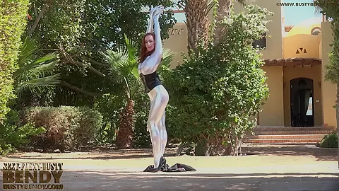 Brunette Bending Erotically In The Hot Egyptian - Watch4Fetish