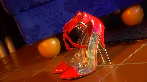 Seductive Sexy Red Nylon Stockings - Watch4Fetish