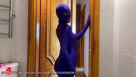 Wet Flexible Games In Catsuit - Watch4Fetish