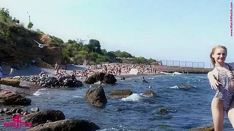 Flexible Beauty On The Beach - Watch4Fetish