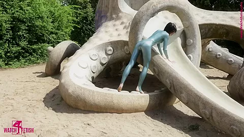 Hot Catsuit In Public - Watch4Fetish