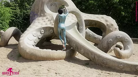 Hot Catsuit In Public - Watch4Fetish