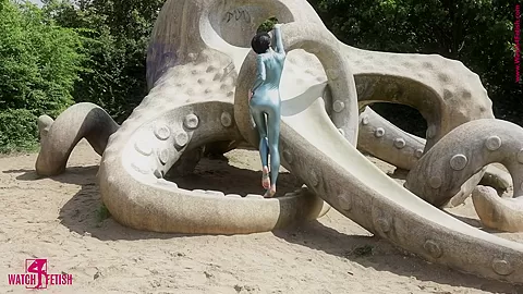 Hot Catsuit In Public - Watch4Fetish