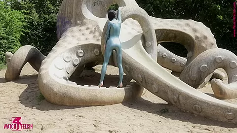 Hot Catsuit In Public - Watch4Fetish