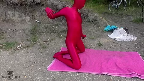Zentai At The Lake - Watch4Fetish