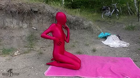 Zentai At The Lake - Watch4Fetish