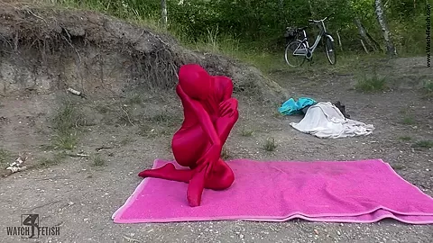 Zentai At The Lake - Watch4Fetish