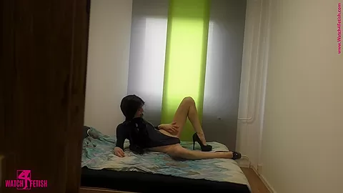 Shiny Lycra Strip - Watch4Fetish