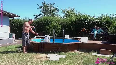 Spandex Poolparty With Sexdoll - Watch4Fetish