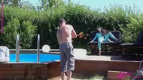 Spandex Poolparty With Sexdoll - Watch4Fetish