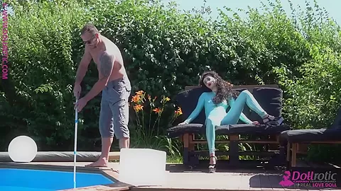 Spandex Poolparty With Sexdoll - Watch4Fetish