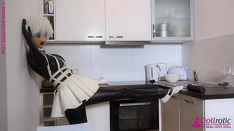 Latex Doll With New Big Toy - Watch4Fetish